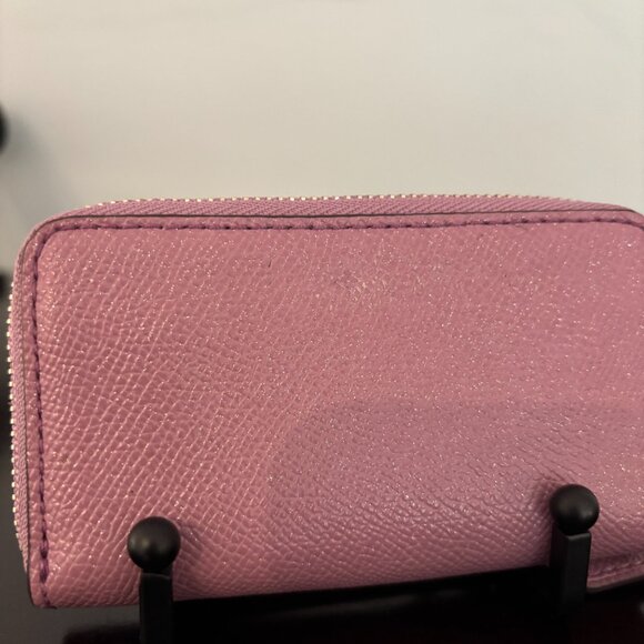 Coach Light Purple Small Double Zipper Card Case - Picture 5 of 9
